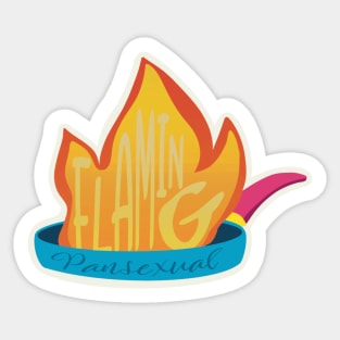 Flaming Pansexual Sticker